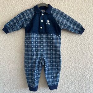 Kaboom Vintage Toddler Denim One Piece Jumpsuit Romper‎ Size 18 Months